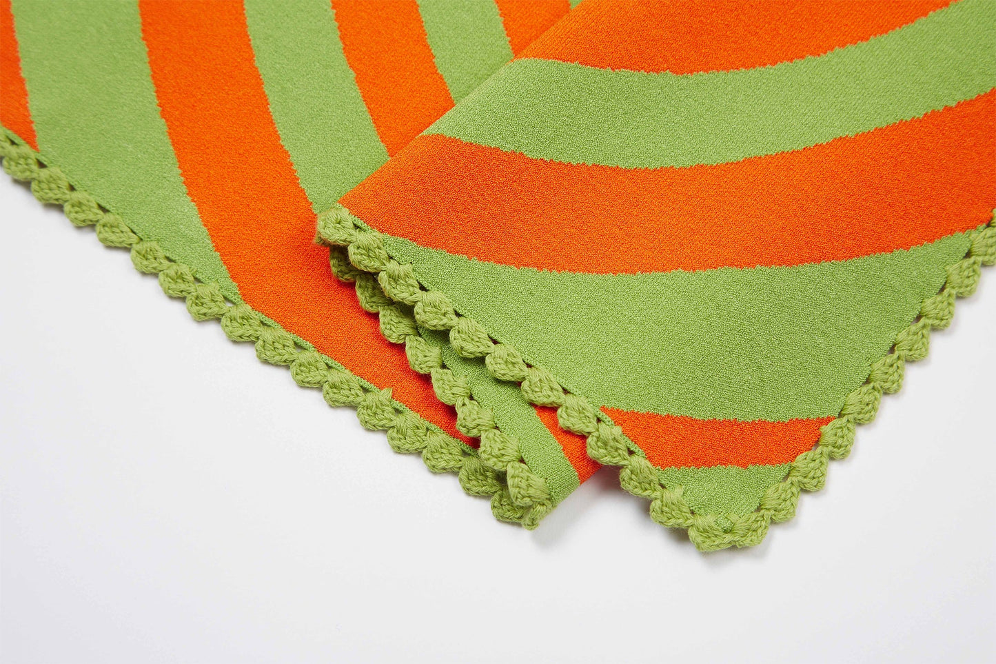 Hypnotia Hankie (Marigold Orange & Moss Green)