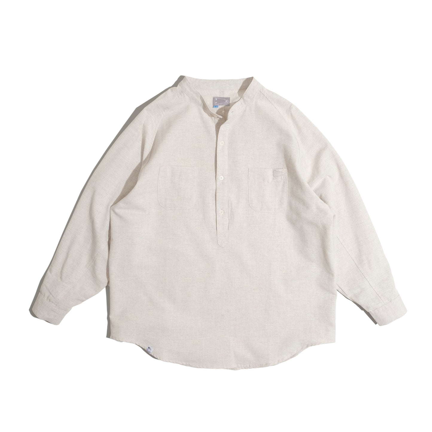 Popover Shirt / Cotton Linen - Beige