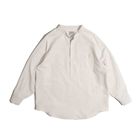 Popover Shirt / Cotton Linen - Beige