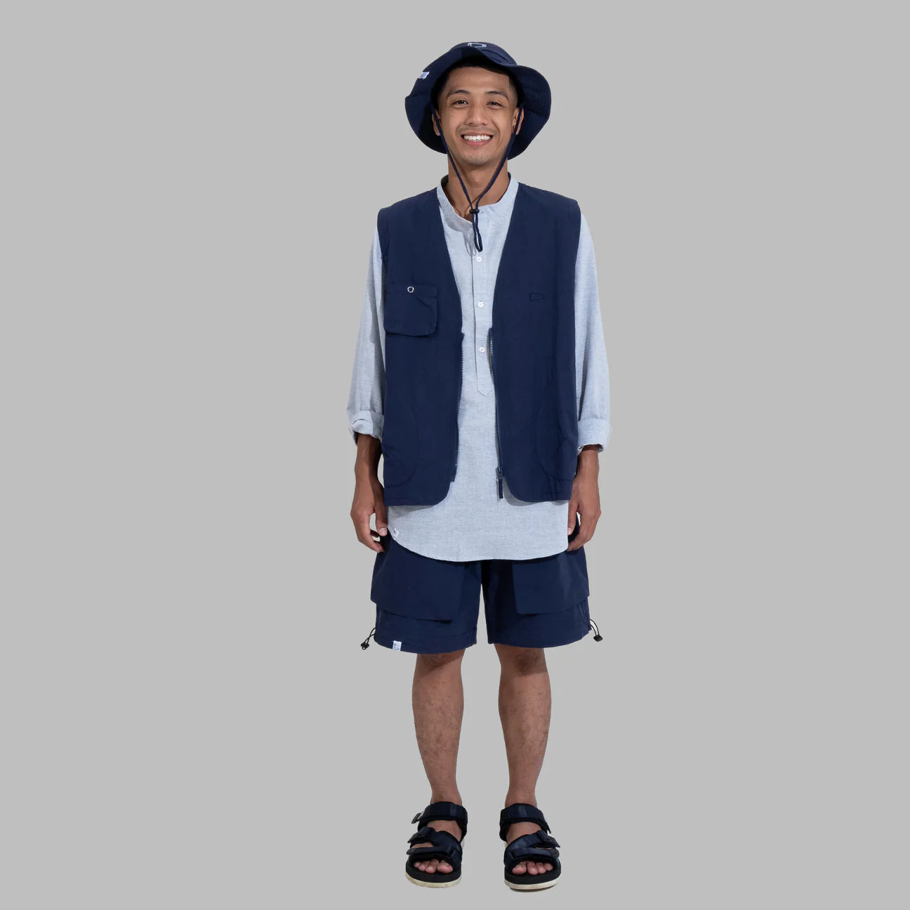 Ventilation Vest - cotton/navy