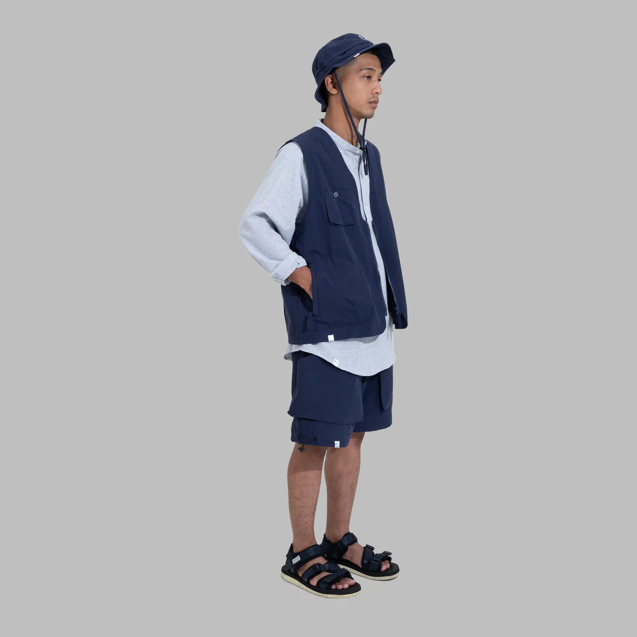 Ventilation Vest - cotton/navy