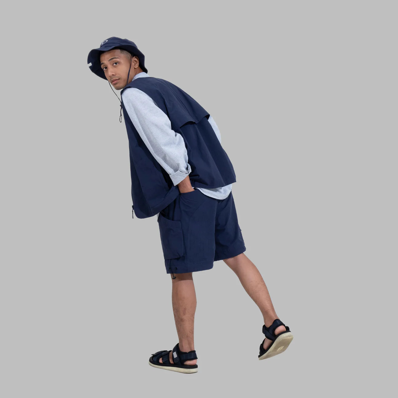 Ventilation Vest - cotton/navy