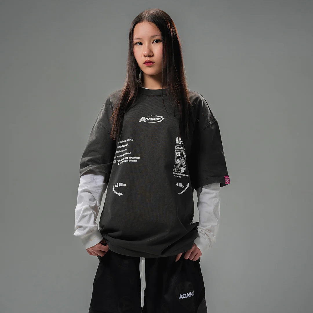 WASHED BLADE TEE - BLACK