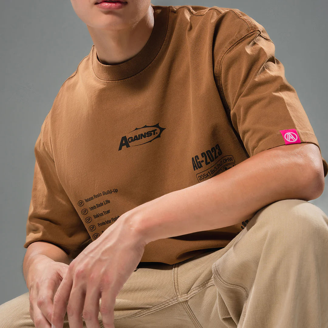 WASHED BLADE TEE - BROWN