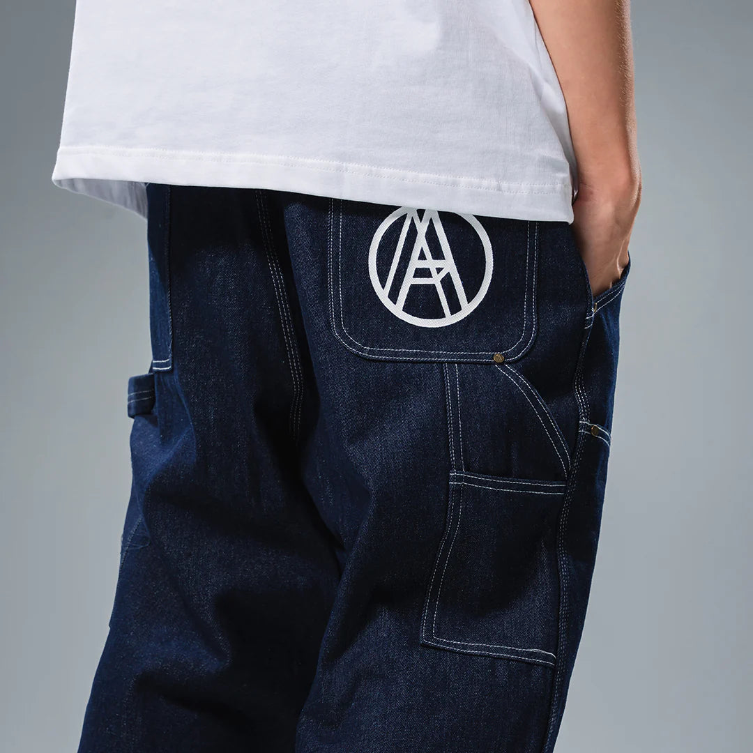 RAW DOUBLE KNEE JEANS