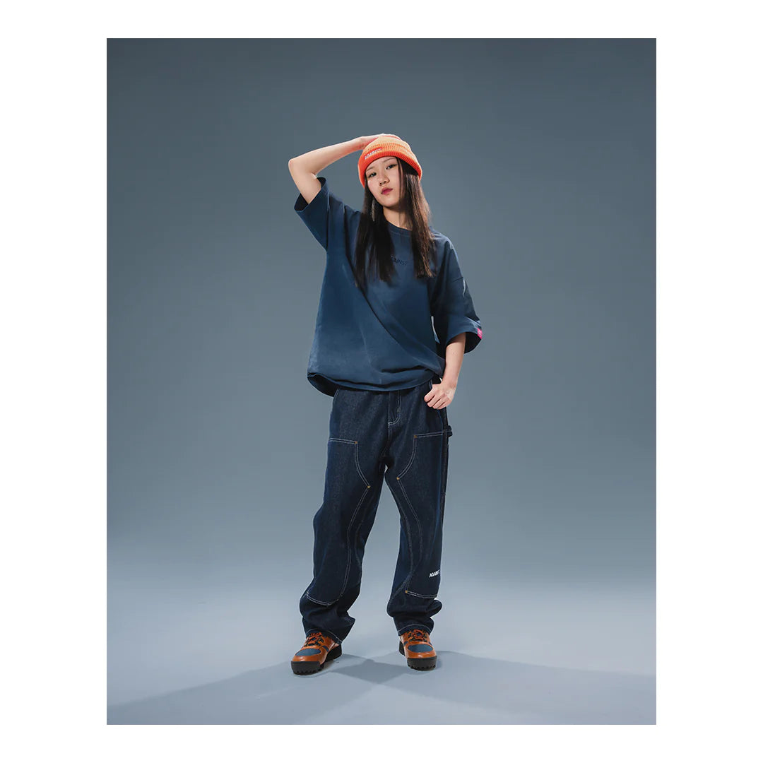 RAW DOUBLE KNEE JEANS