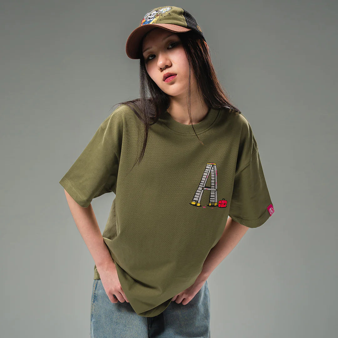 NNW A-MAN TEE - OLIVE