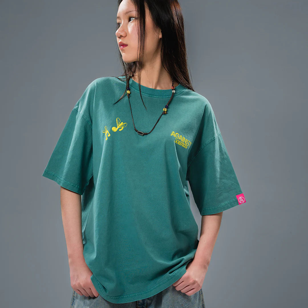 SOUND SYSTEM TEE WASHED - GREEN