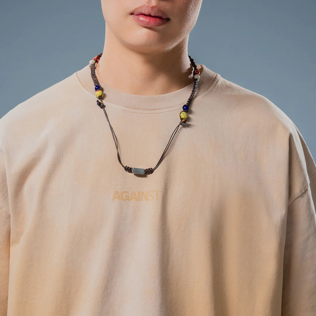 WASHED LOGO TEE - BEIGE