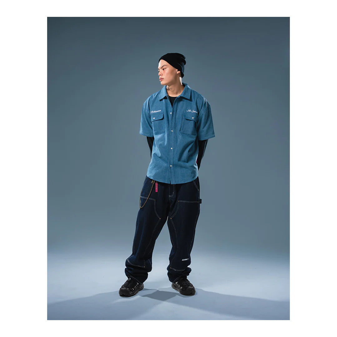 RAW DOUBLE KNEE JEANS