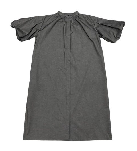 Noiz Puffy Sleeve Button Up Dress