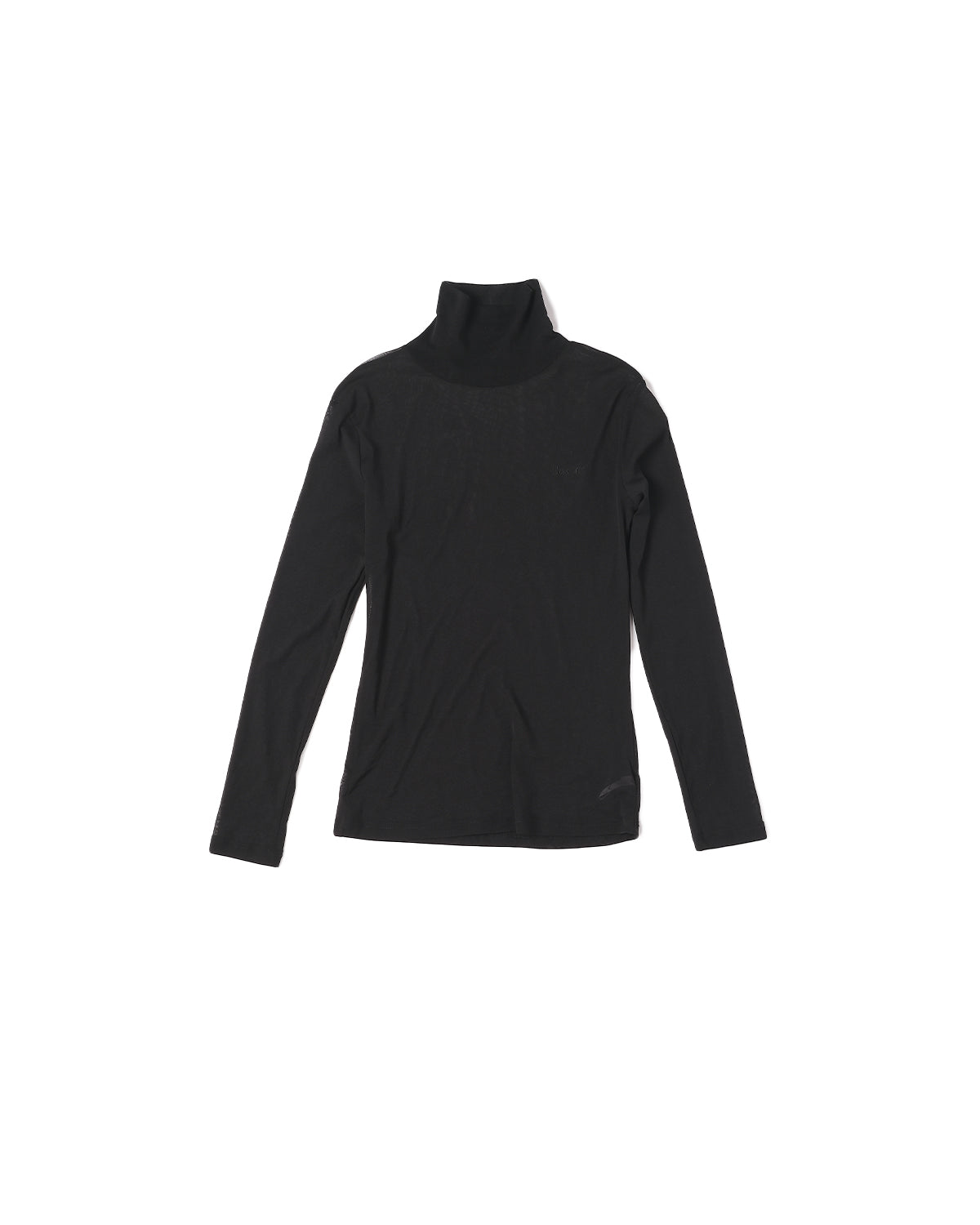 Bev C Embroidery Logo Turtleneck Long Sleeves Top