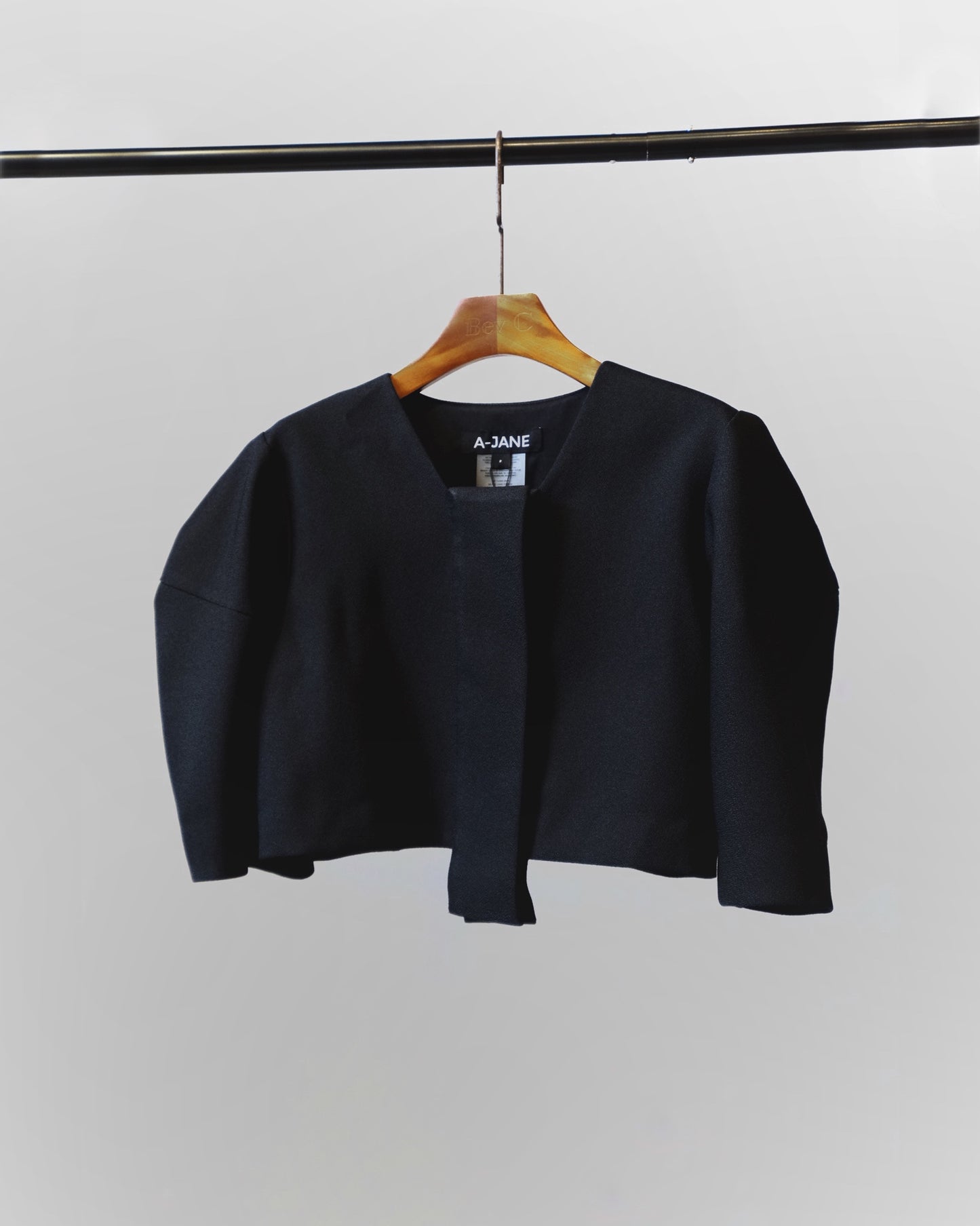 Mathi Structured Sleeves Crop Top Jacket