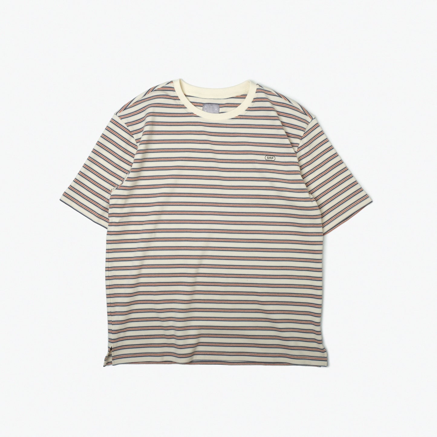 Stripe Tee / Cotton - White/Blue