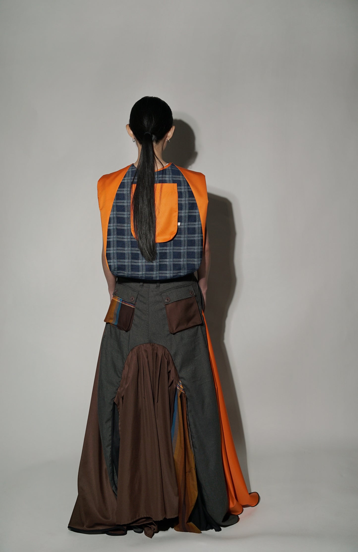 DOUBLE WAISTS LONG SKIRT
