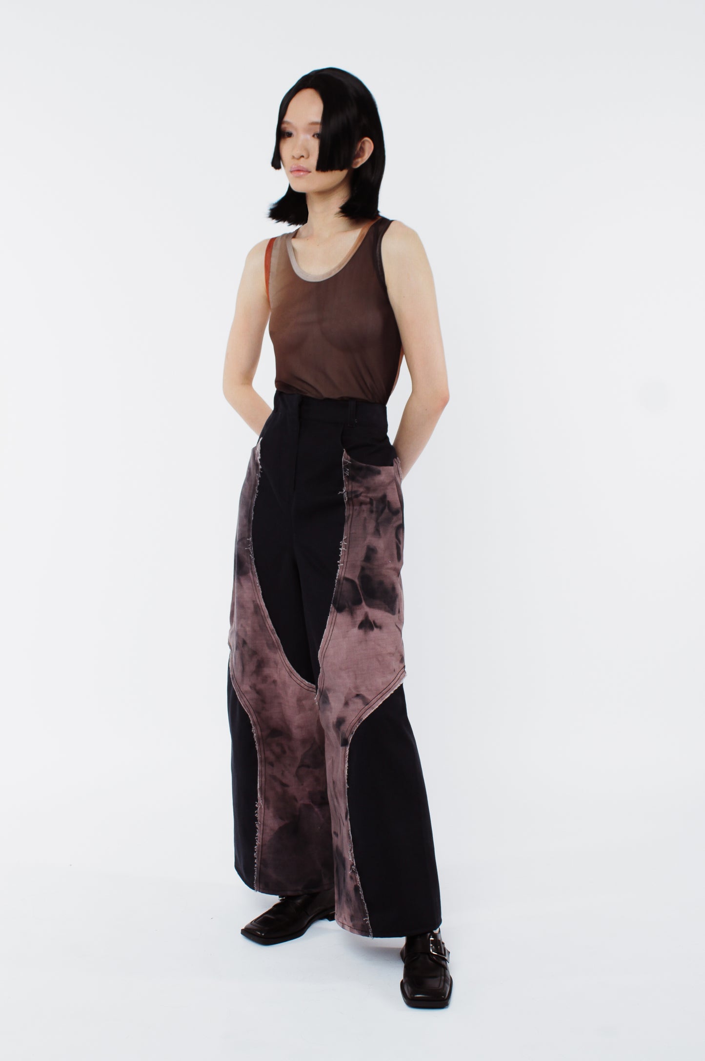Mesh Tank Top - Chocolate