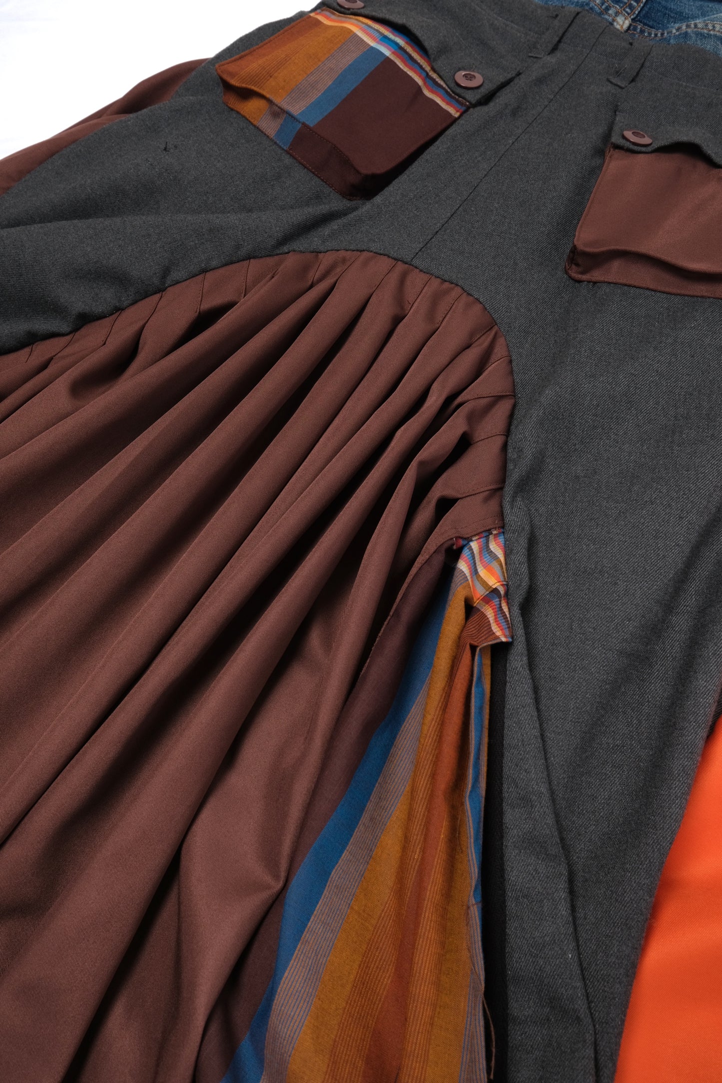 DOUBLE WAISTS LONG SKIRT
