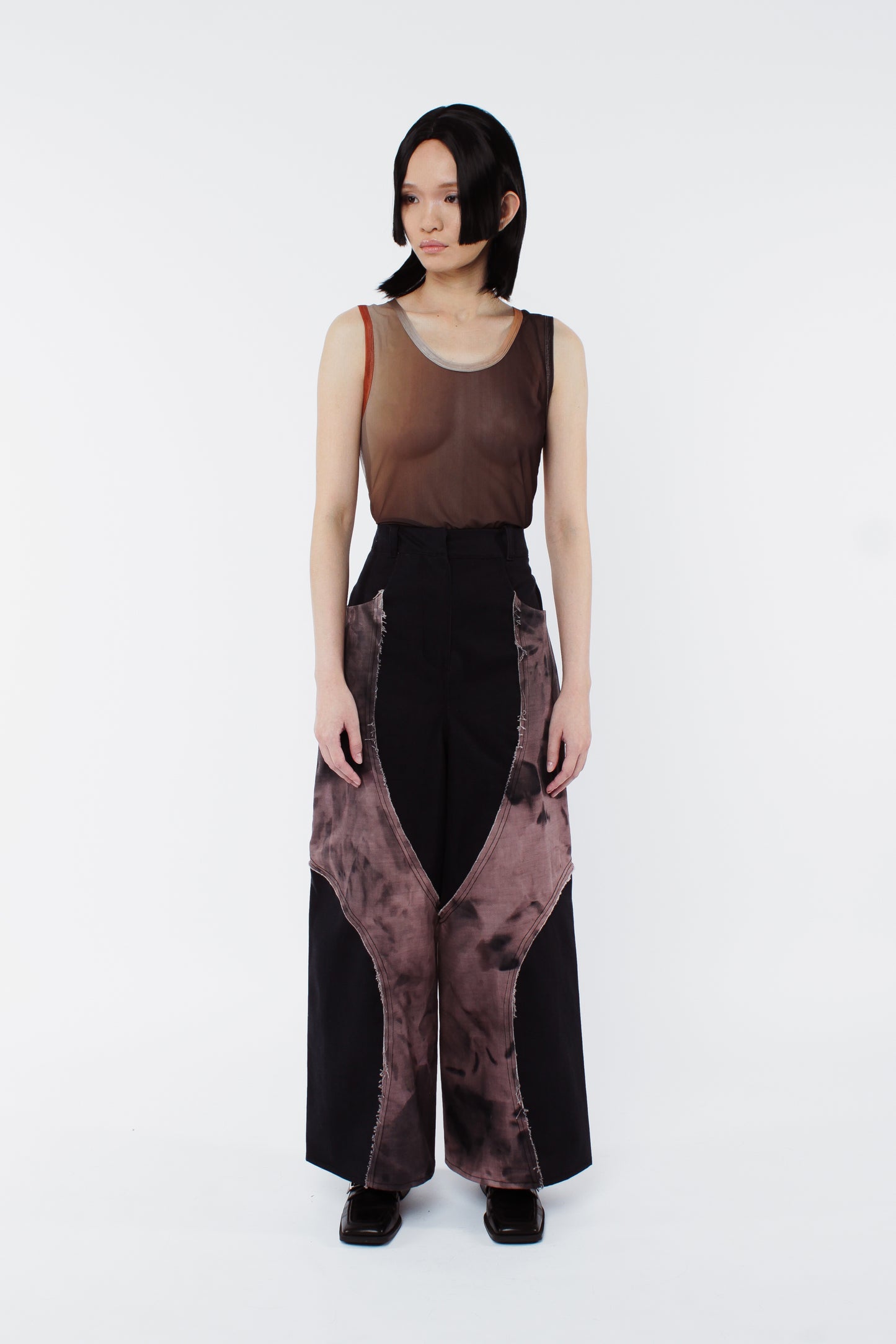 Bleach Panel Denim Pants