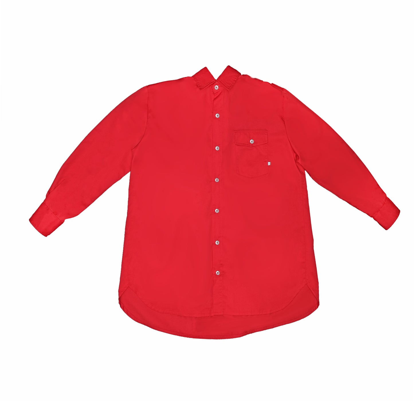 Magnolia Giant Collar Shirt - Red