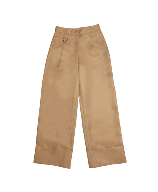 Highwaist Long Pants with Ring (Khaki)