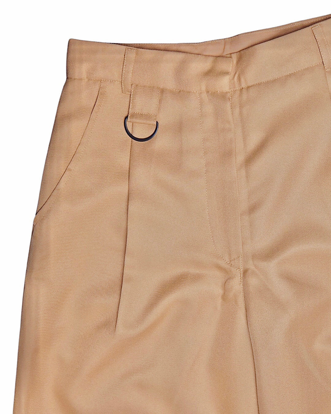 Highwaist Shorts with Ring - Khaki