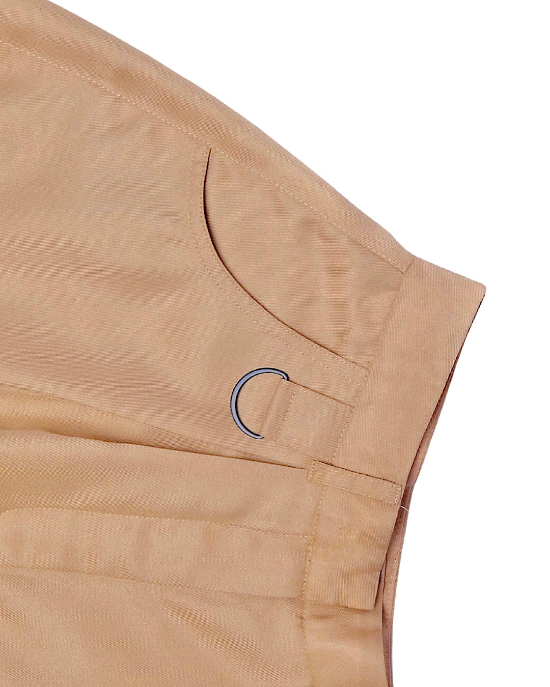 Highwaist Shorts with Ring - Khaki