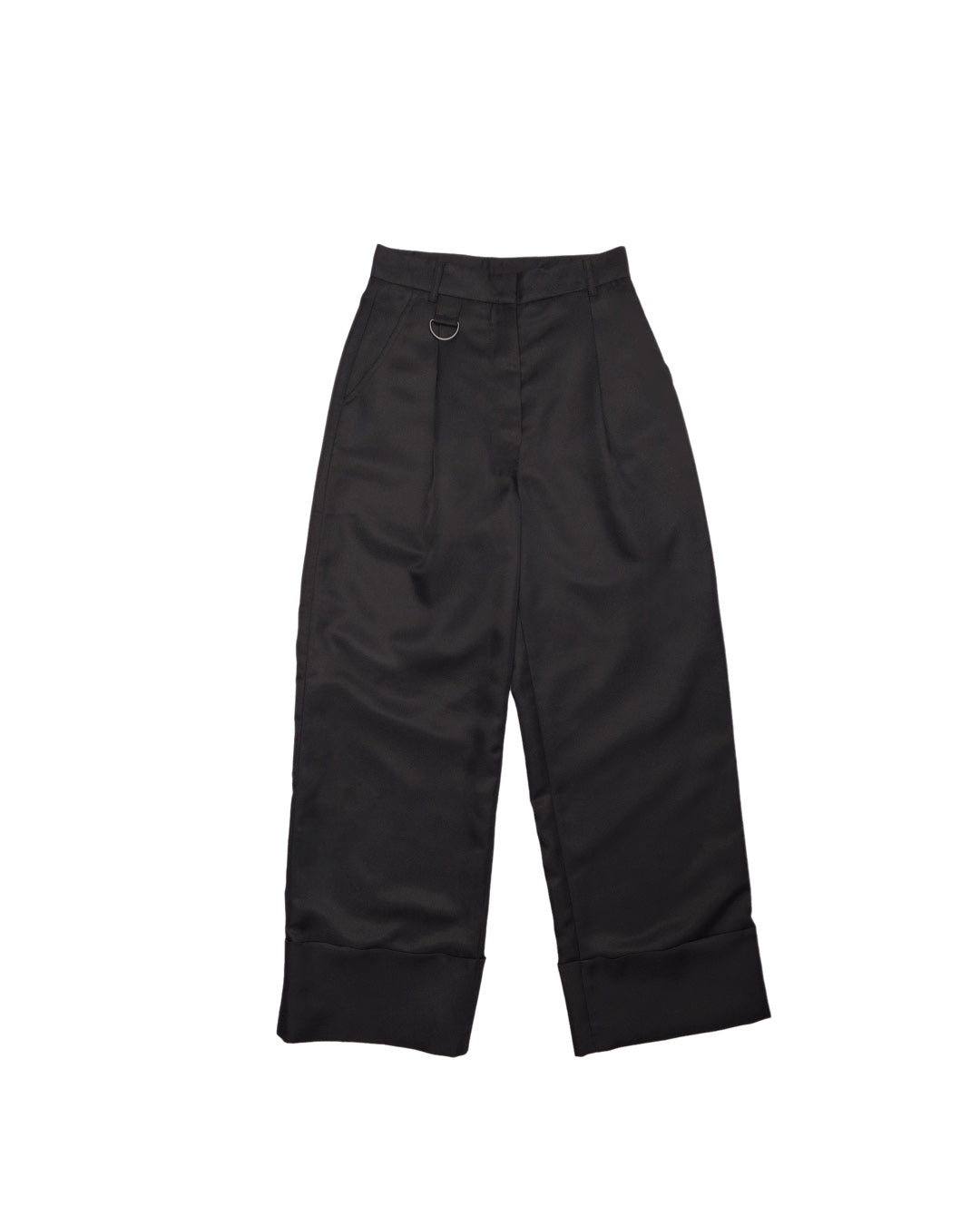 Highwaist Long Pants with Ring (Black)