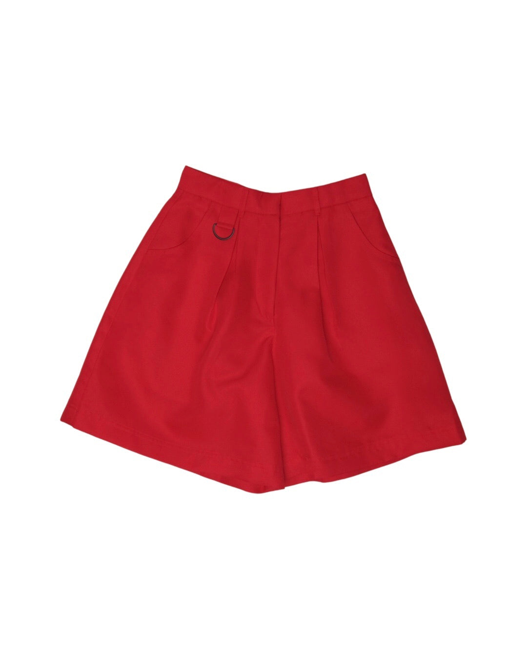 Highwaist Shorts with Ring - Red