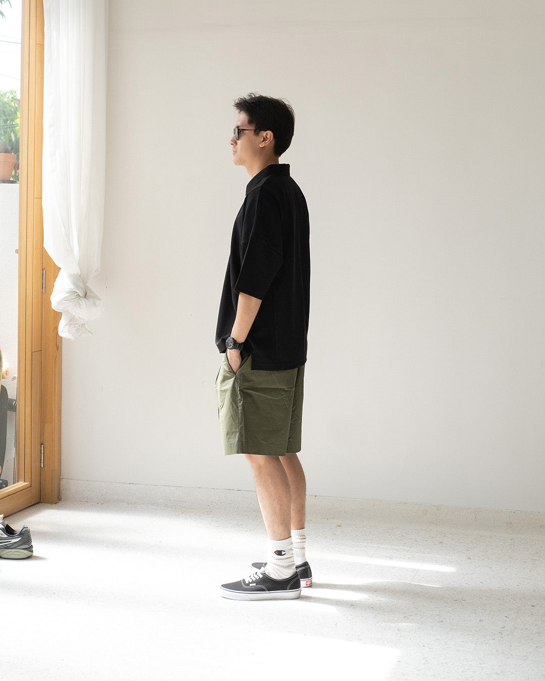 EZ Shorts / Cotton Spandex - Green