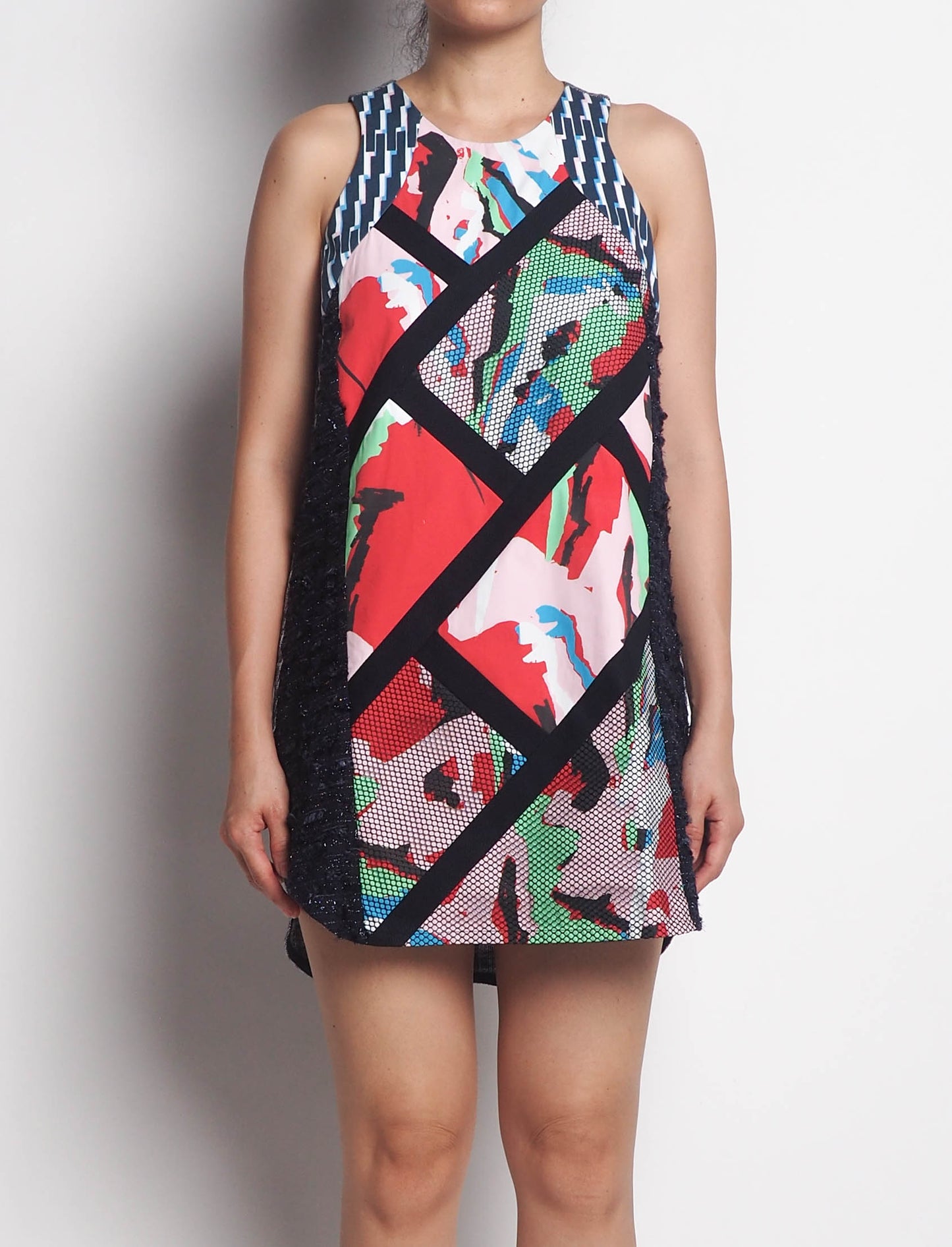Sleeveless Mini Dress (Red)