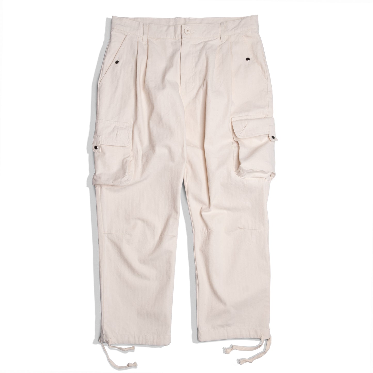 Cargo Pants / Herringbone - Beige