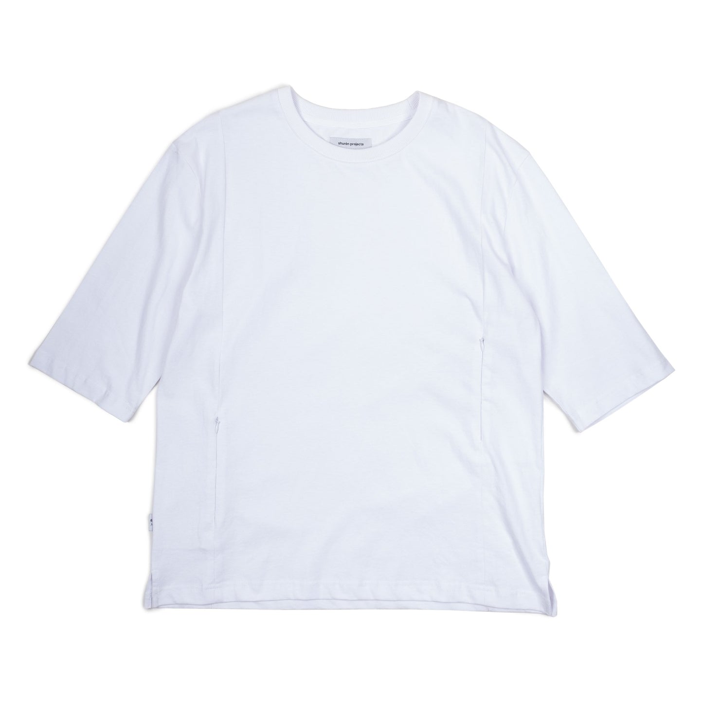 Zipped Pockets Tee - White