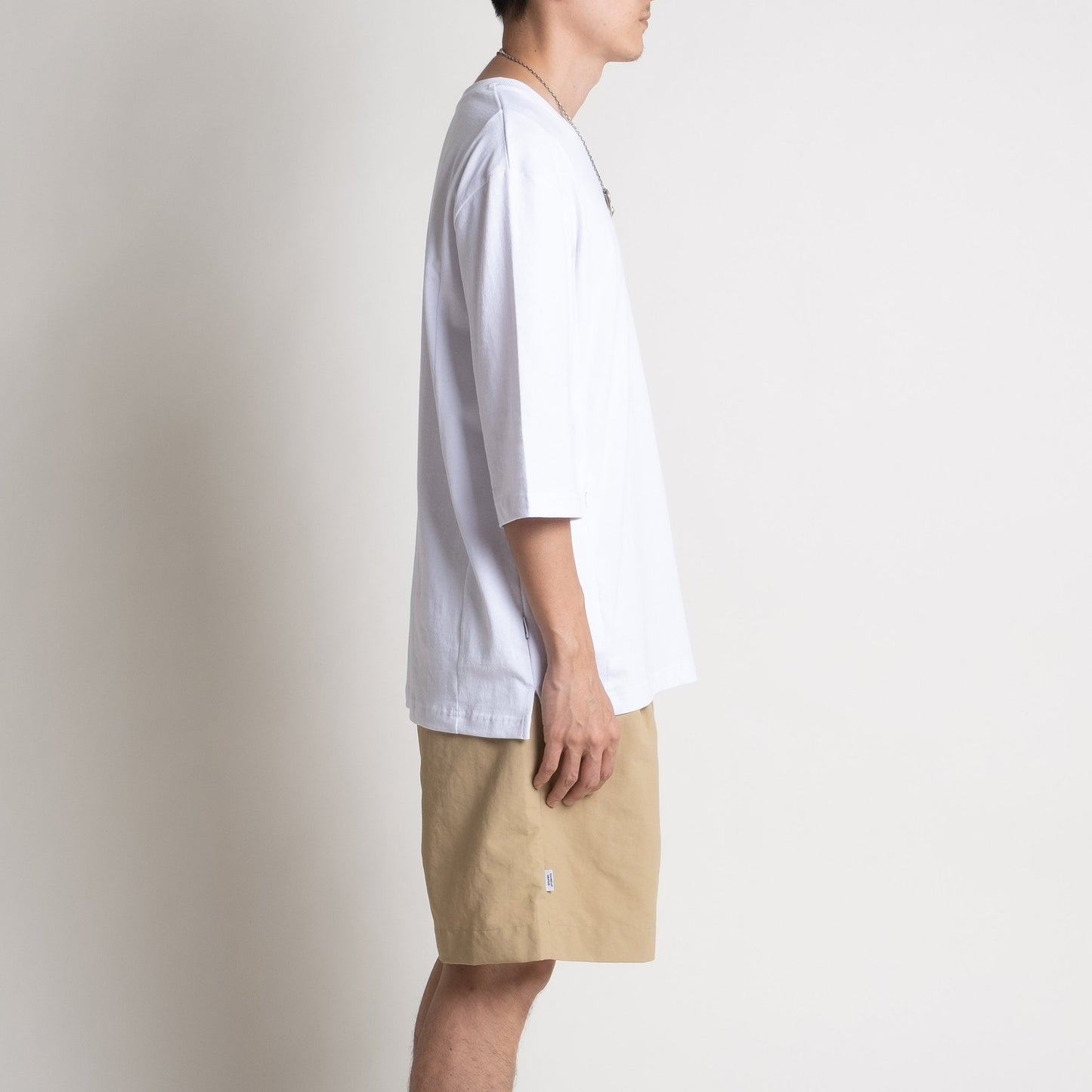 Zipped Pockets Tee - White