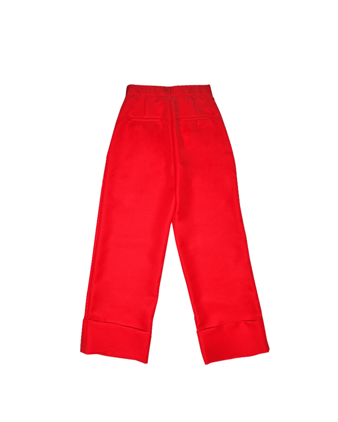 Highwaist long pants with ring (Red)