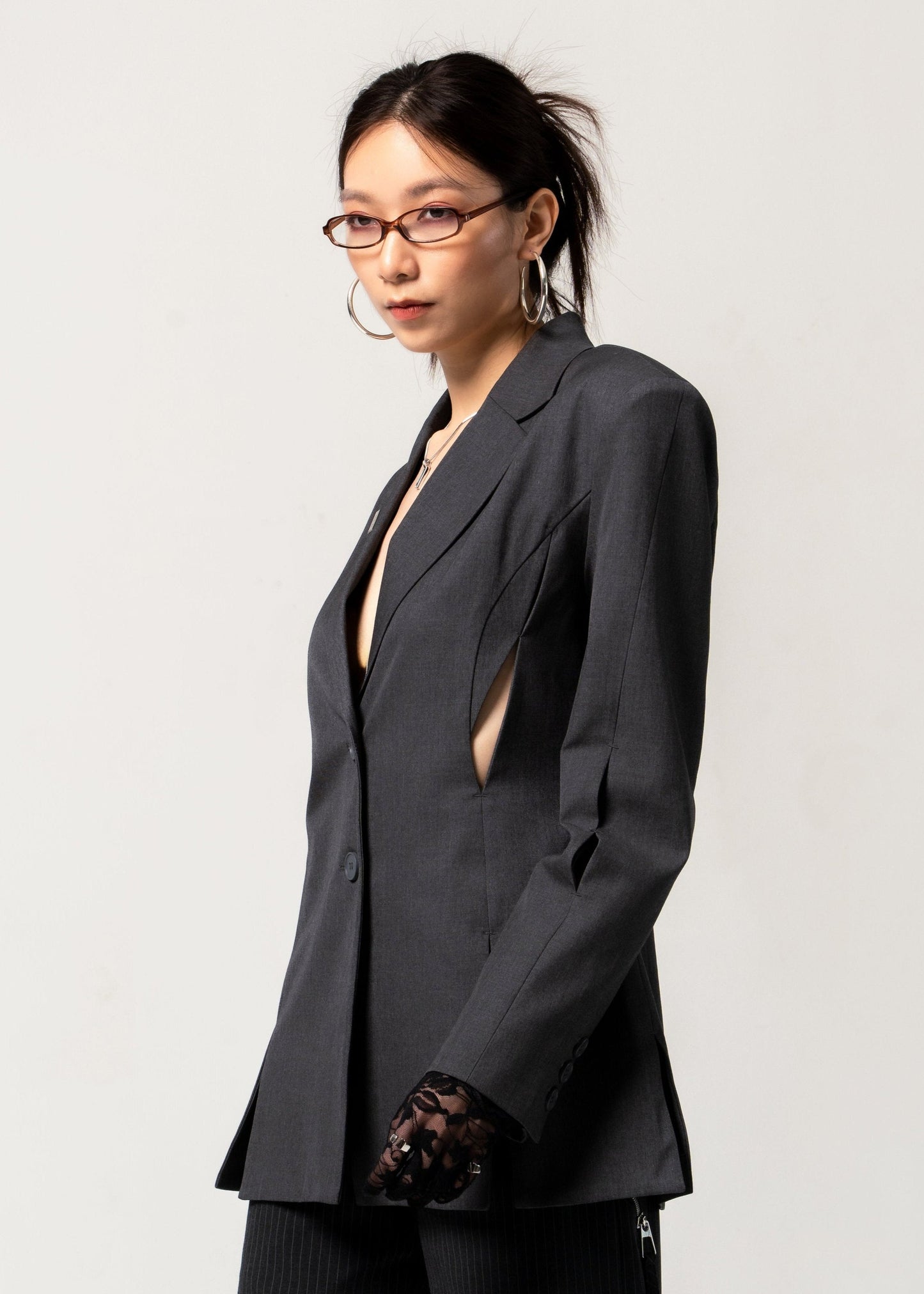 CH.1 Chipped Blazer - Black