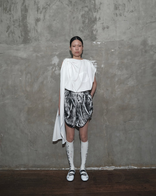 Dune Draped Top in White