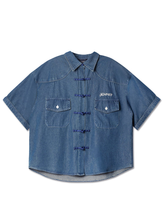 WESTERN ORIENTAL CHAPO SHIRT DARK BLUE - BEV C multi label store