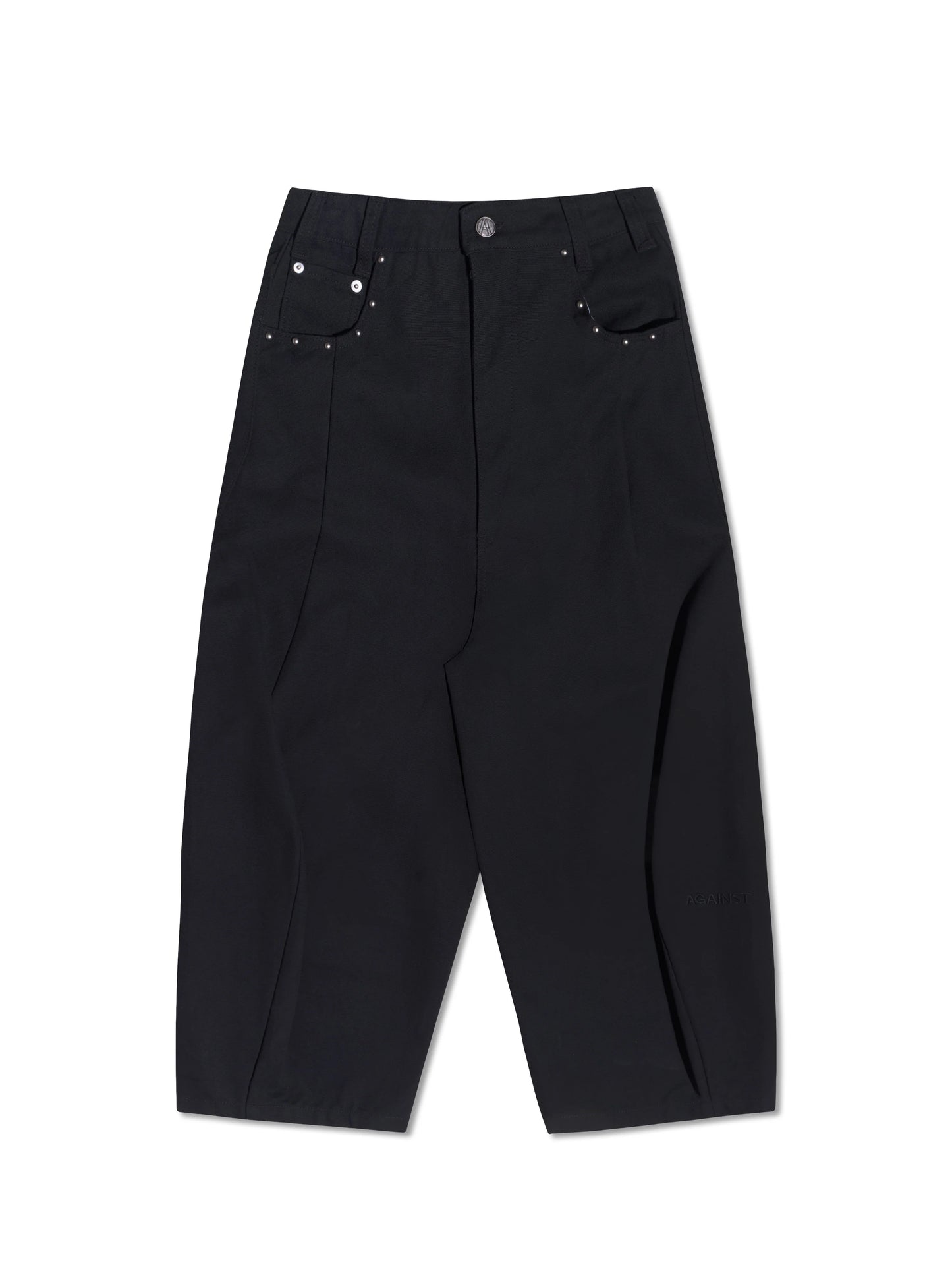 STUDDED YANKII PANTS BLACK