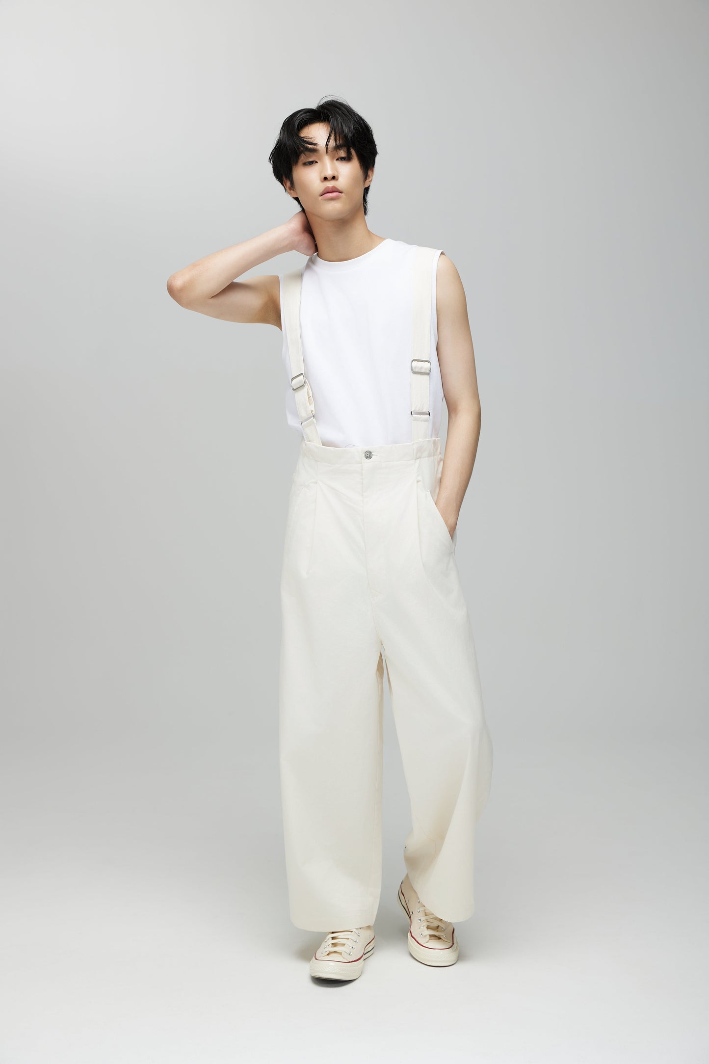 BARUN TROUSERS 2.0 IN SPECKLE CREAM