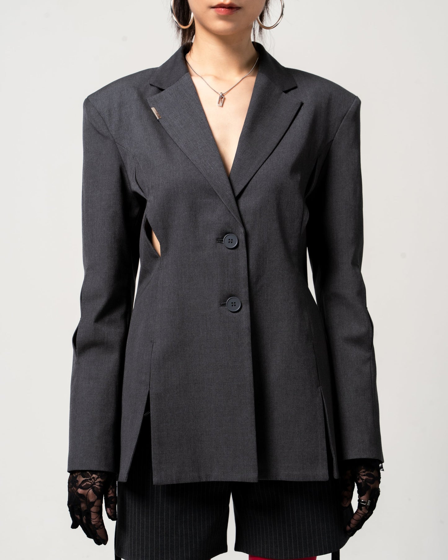 CH.1 Chipped Blazer - Black