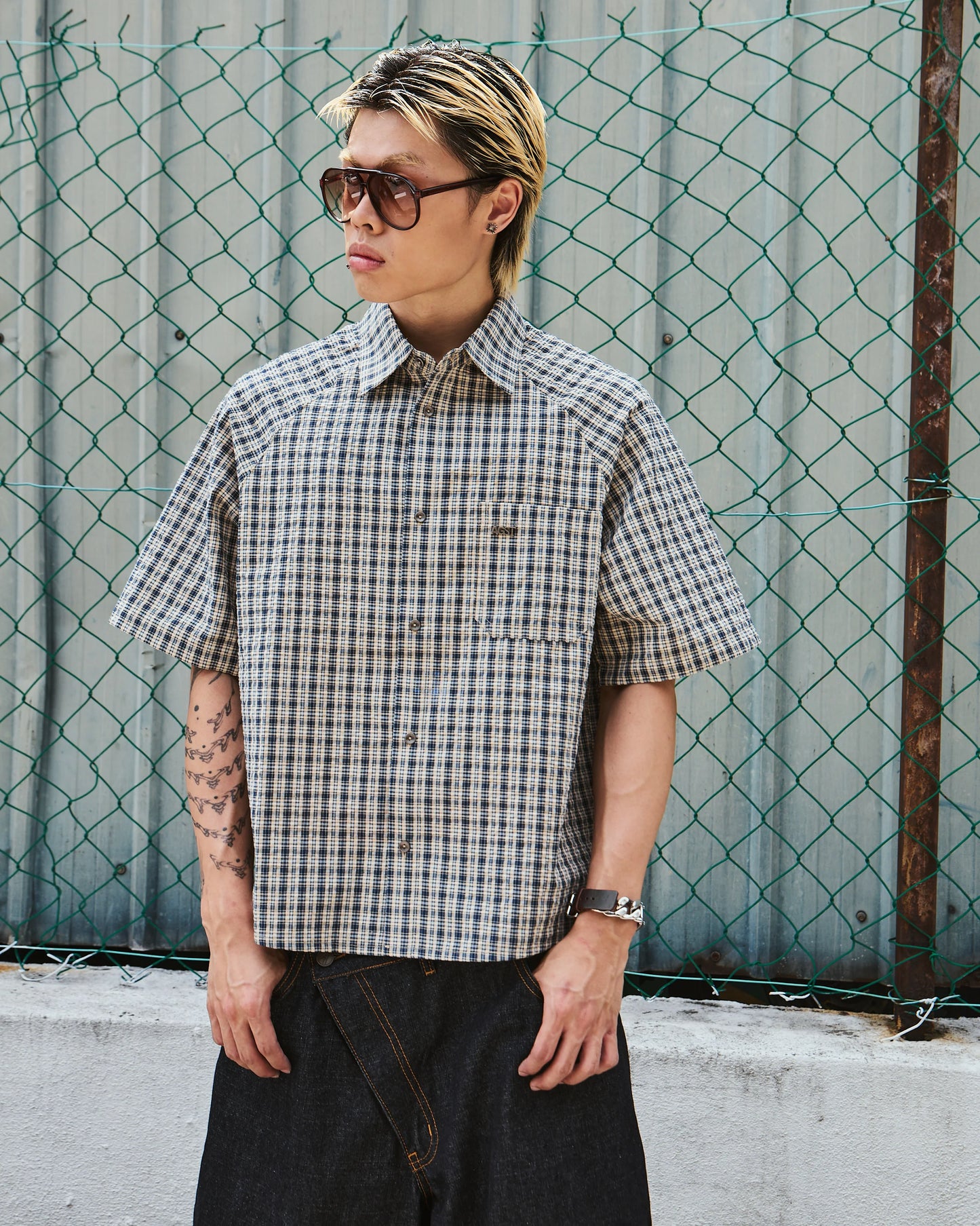 SEERSUCKER MIGUEL SHIRT BLUE