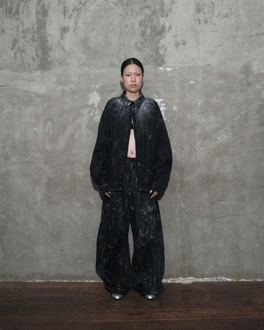 Linea Shirt in Black Chaos