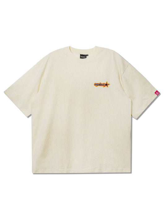 STAR WASHED TEE CREAM