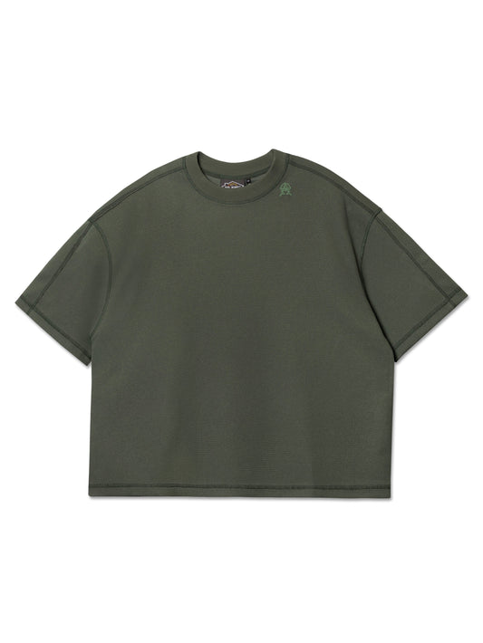 AGAINST X HDPC FABRICATOR WAFFLE TEE MOSS