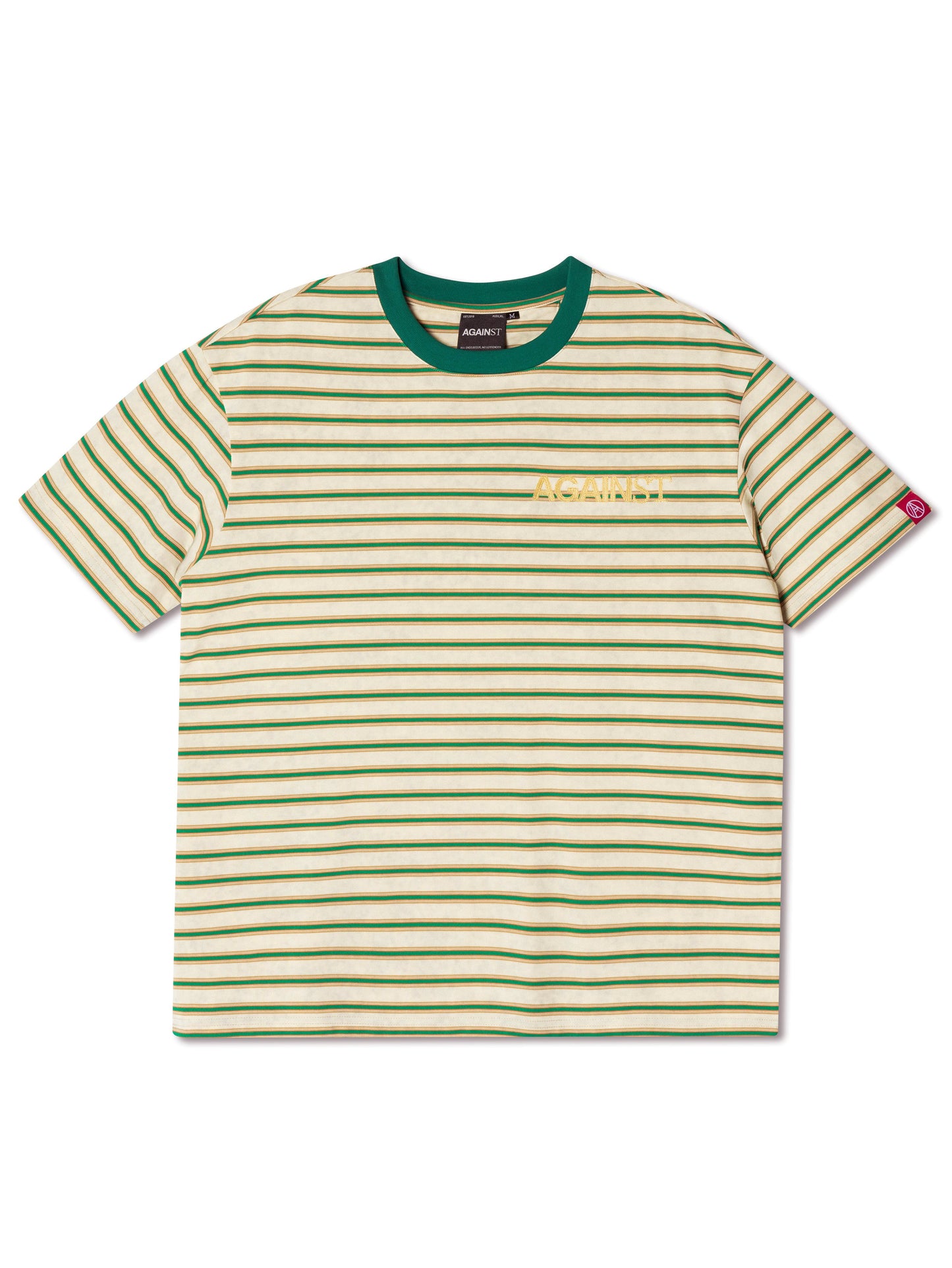 CHAINSTITCH STRIPE TEE YELLOW