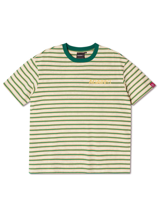 CHAINSTITCH STRIPE TEE YELLOW