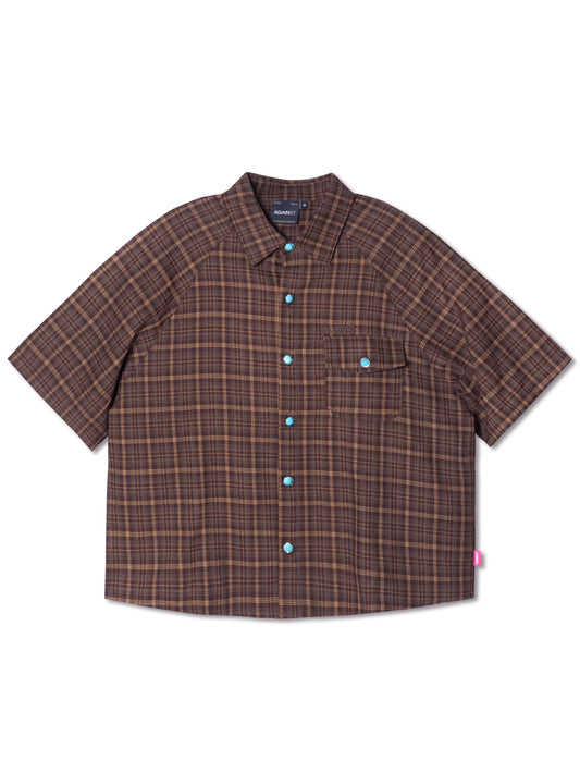FLANNEL MIGUEL SHIRT BROWN - BEV C multi label store