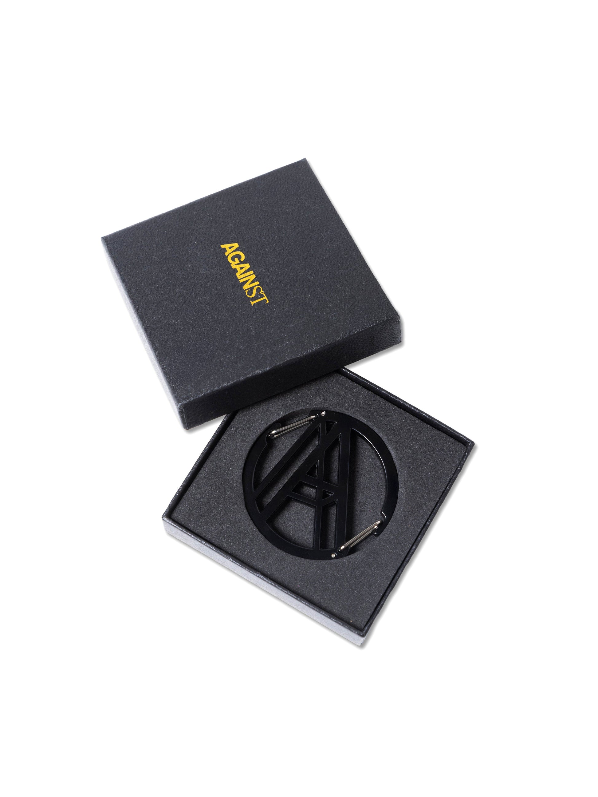A LOGO 2-WAY CARABINER BLACK - BEV C multi label store