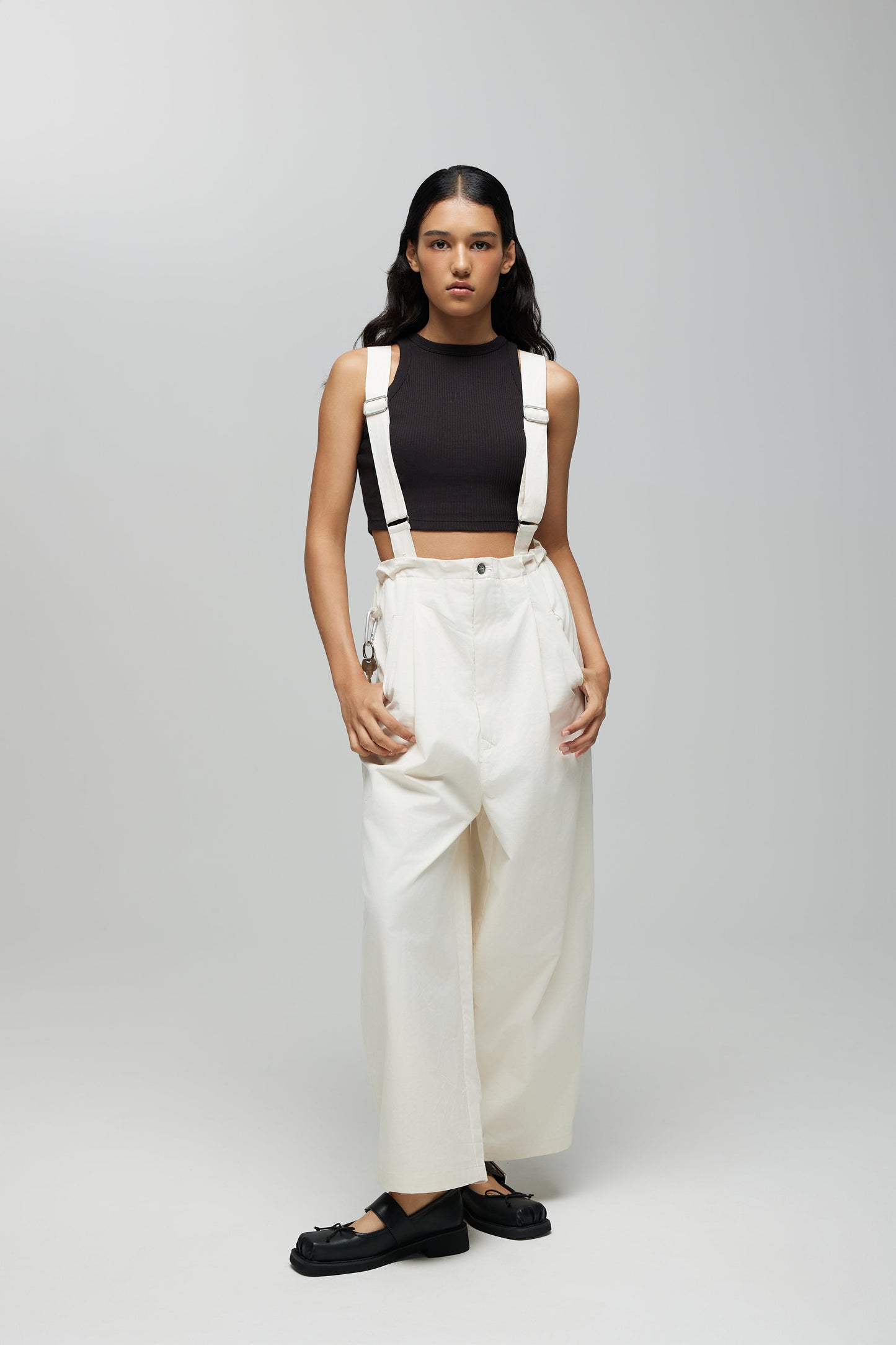 BARUN TROUSERS 2.0 IN SPECKLE CREAM