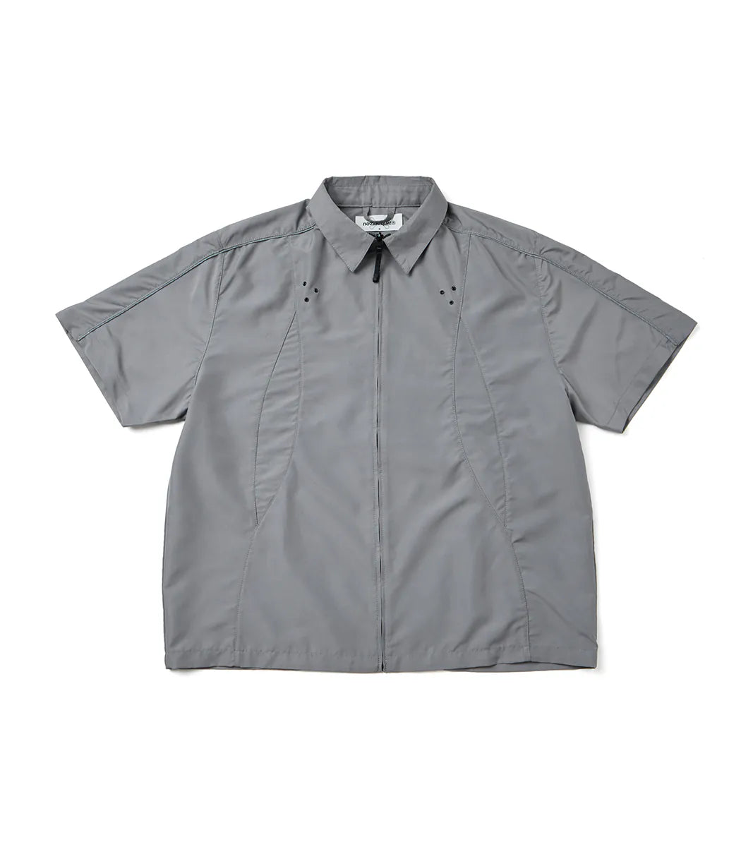 Reverse zip shirt - Lt. Gray